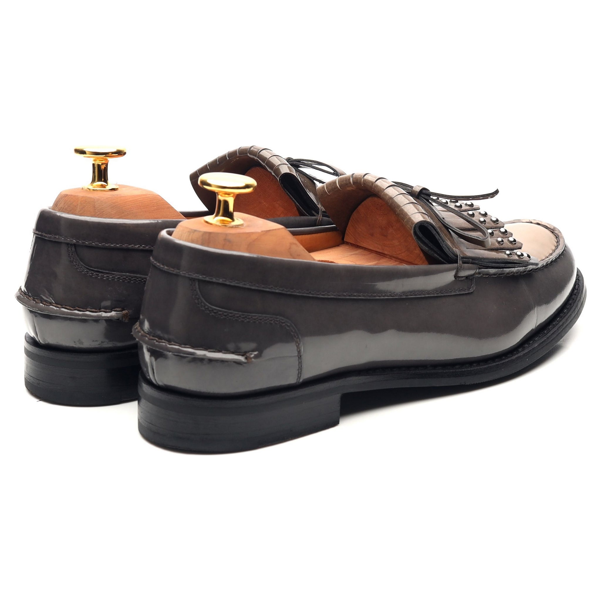Church's Rachel mocassins cuir gris franges UK 4