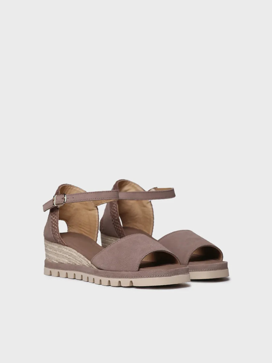 Toni Pons Brisa espadrille compensée femme cuir suédé