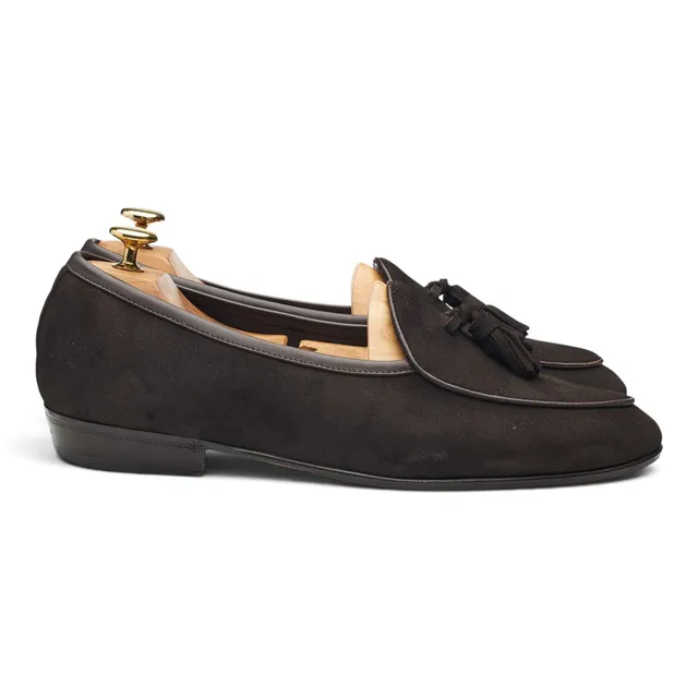 Baudoin & Lange Sagan Classic mocassin suède marron 8,5 UK