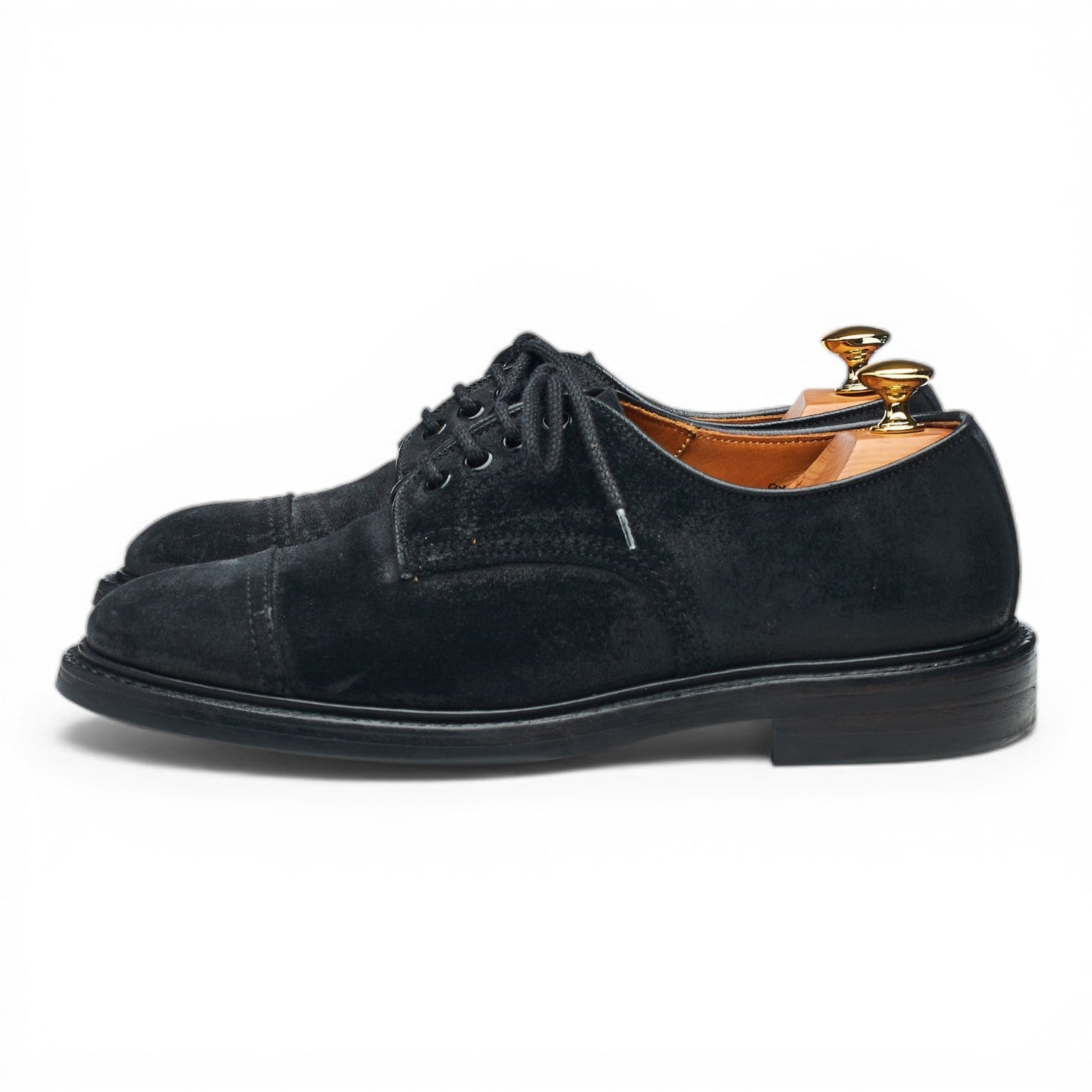 Tricker's J5798 derbys suède ciré noir 6,5 UK