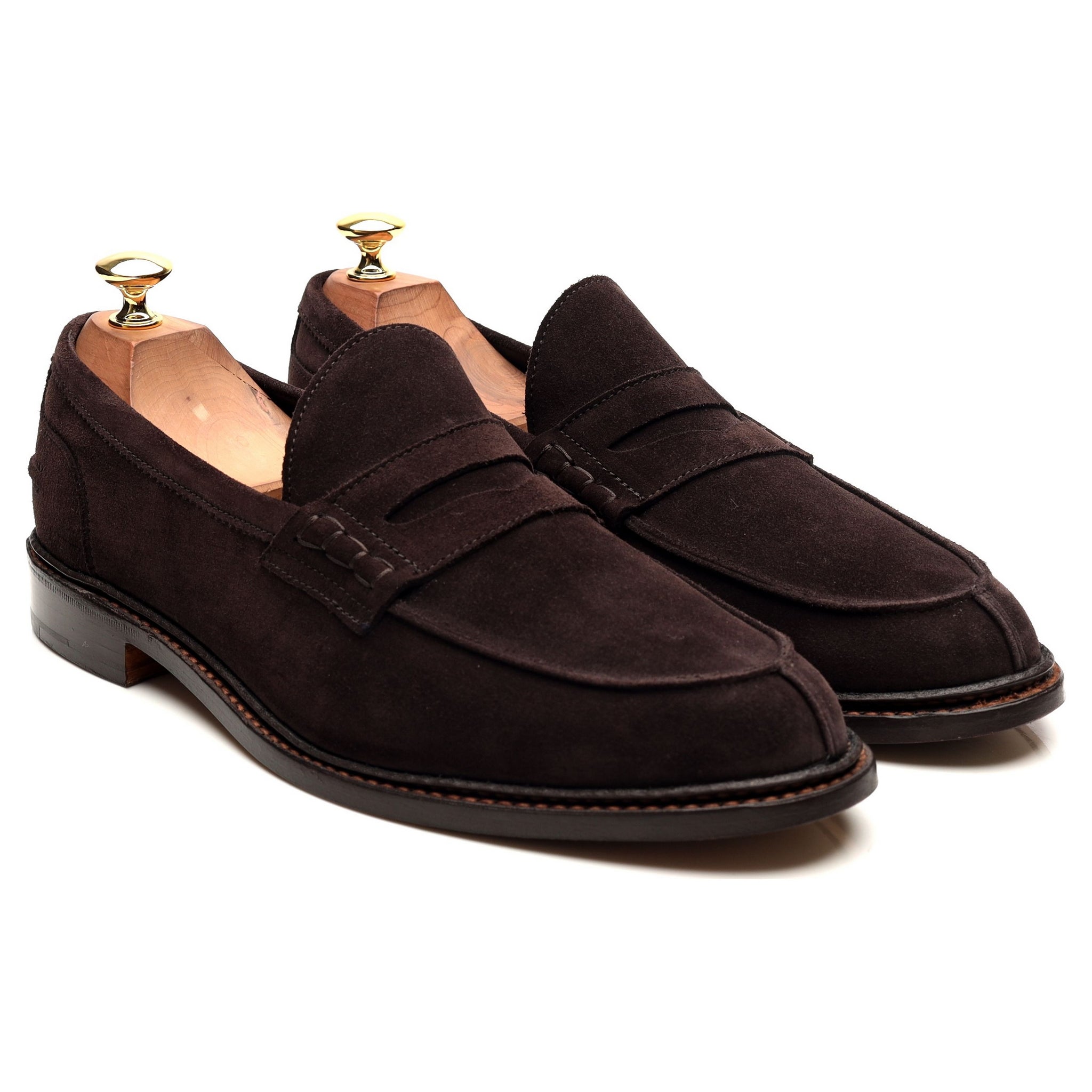 Tricker's Adam mocassin suède marron 9 penny