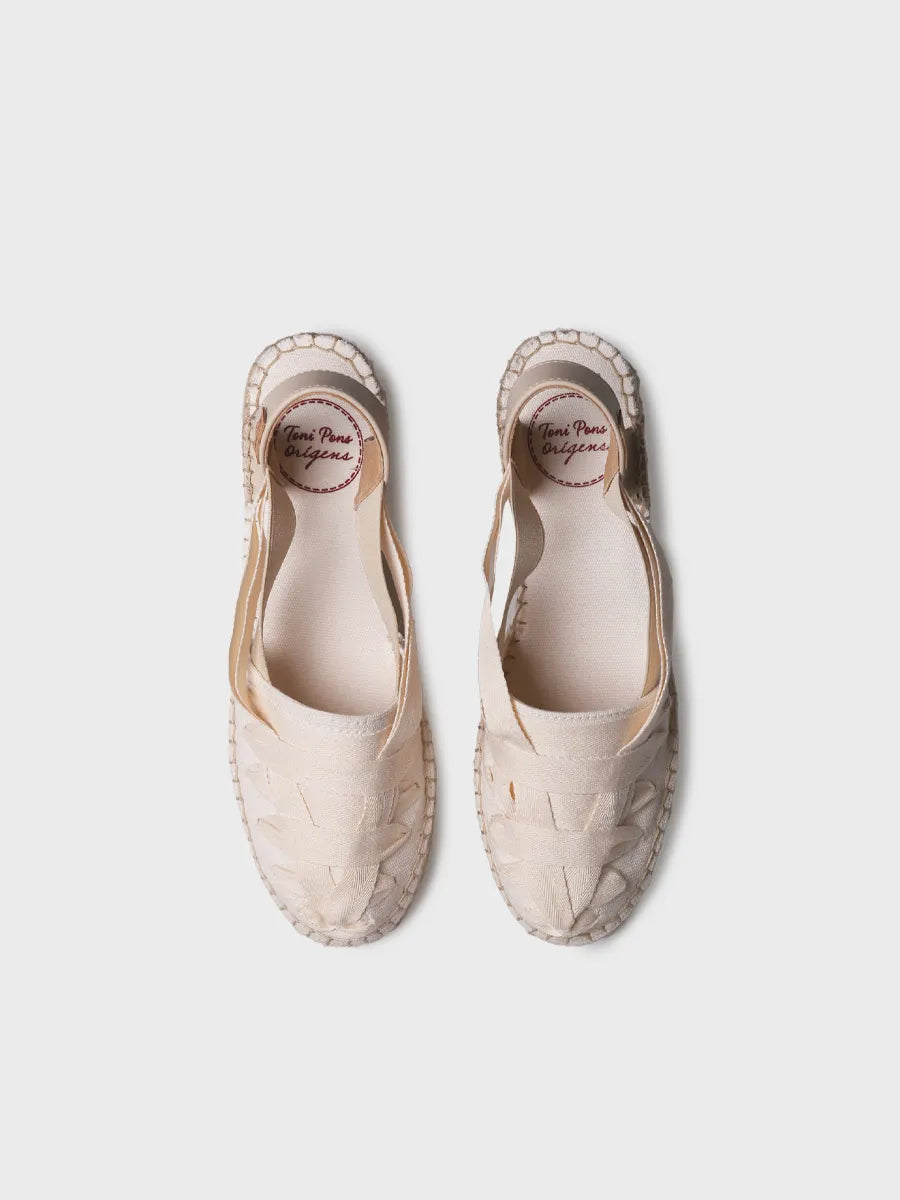 Toni Pons Tracy-CU espadrille compensée coton rubans