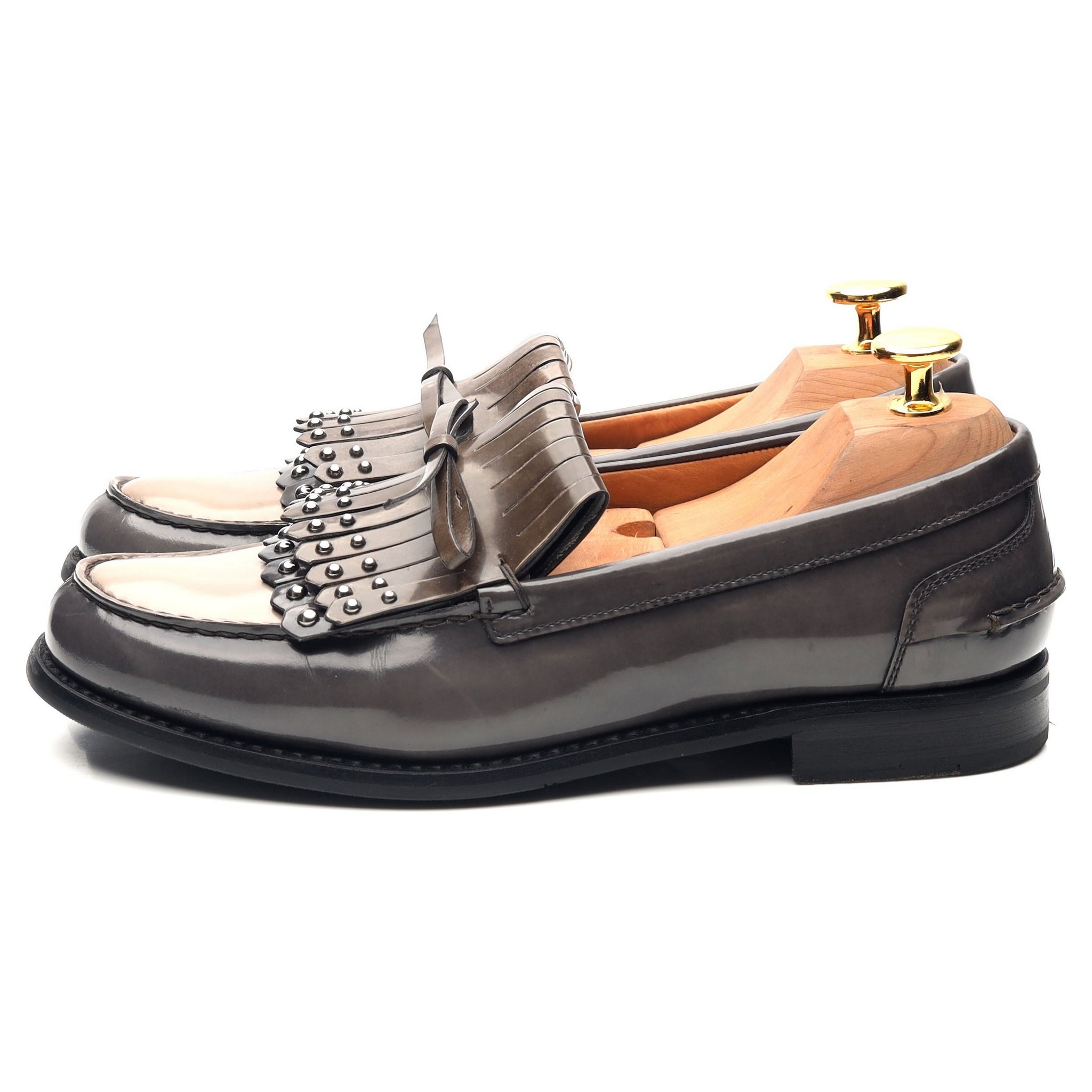 Church's Rachel mocassins cuir gris franges UK 4
