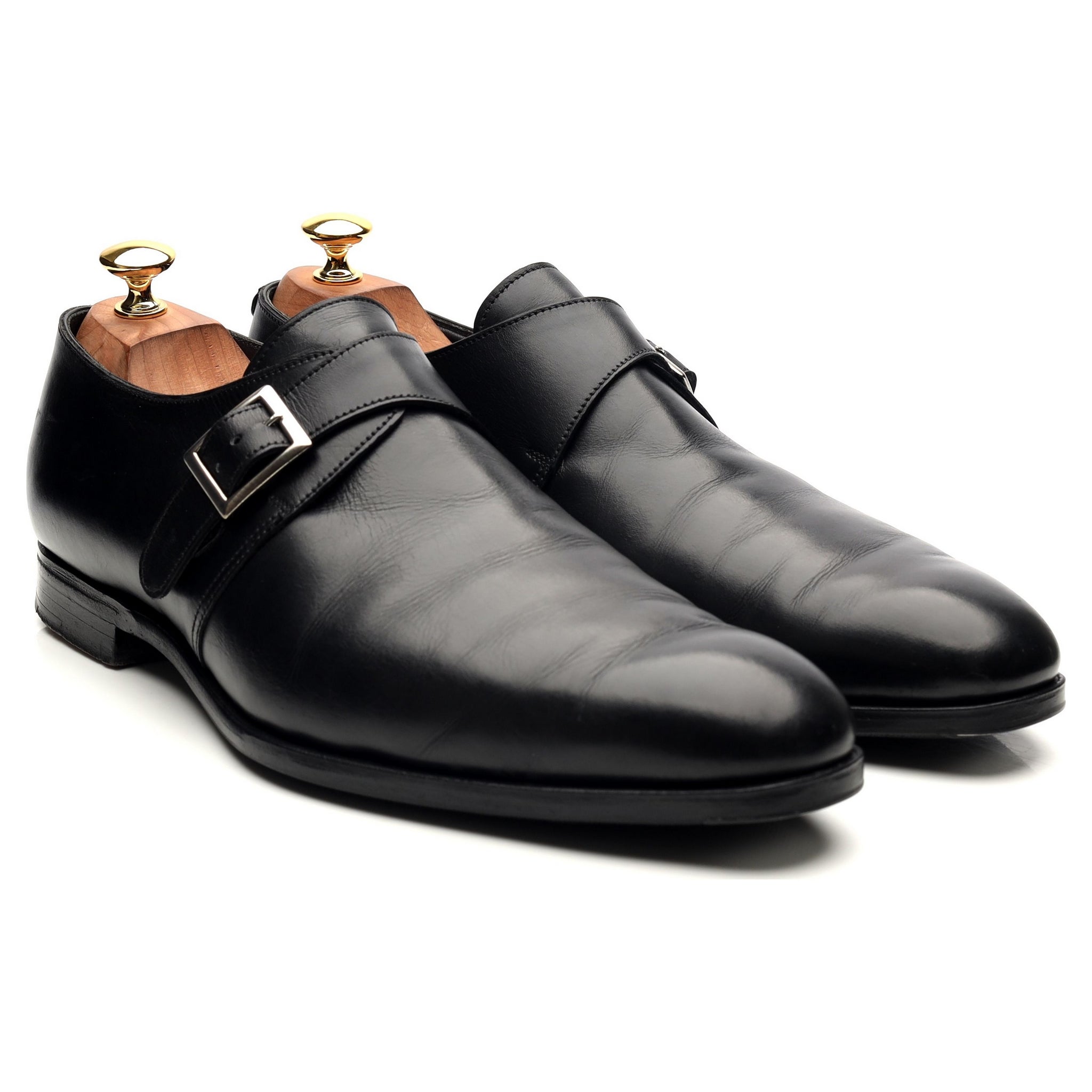 Crockett & Jones Savile 4 monk cuir noir UK 10