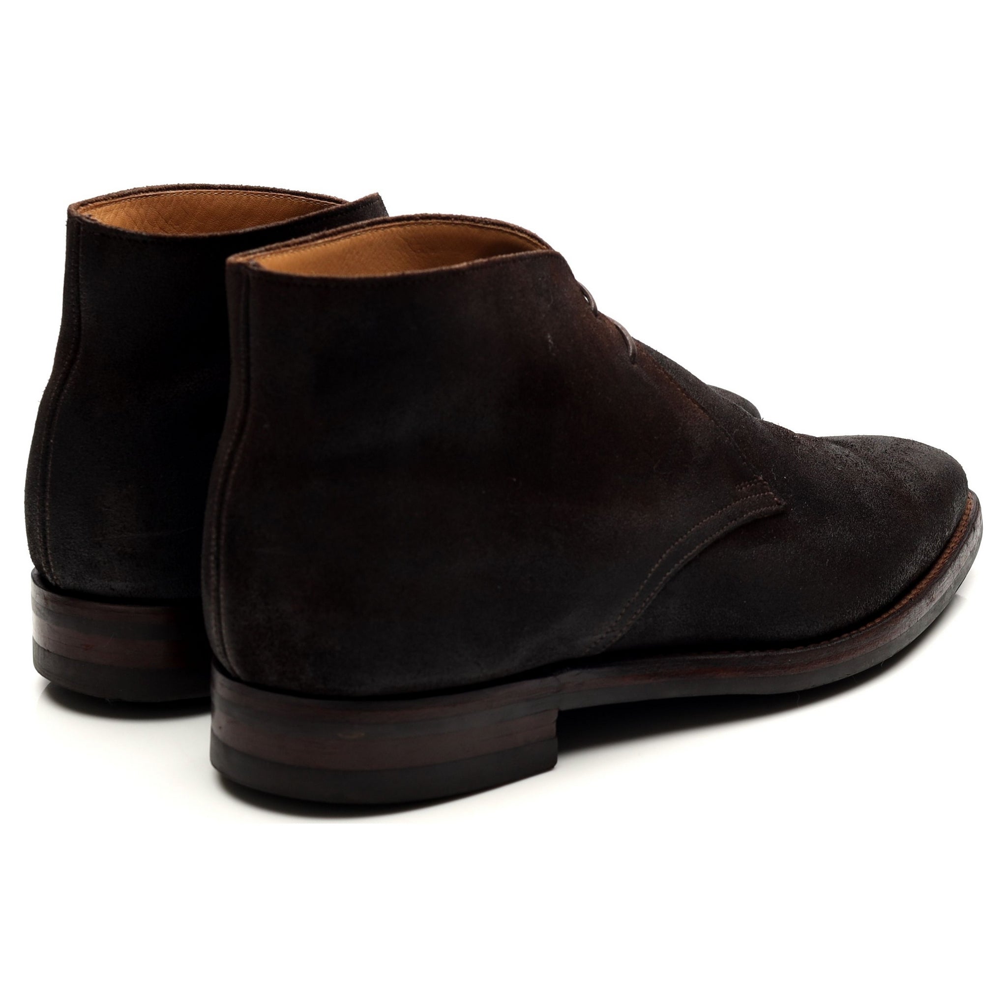Crockett & Jones Tetbury bottes chukka daim marron UK 7