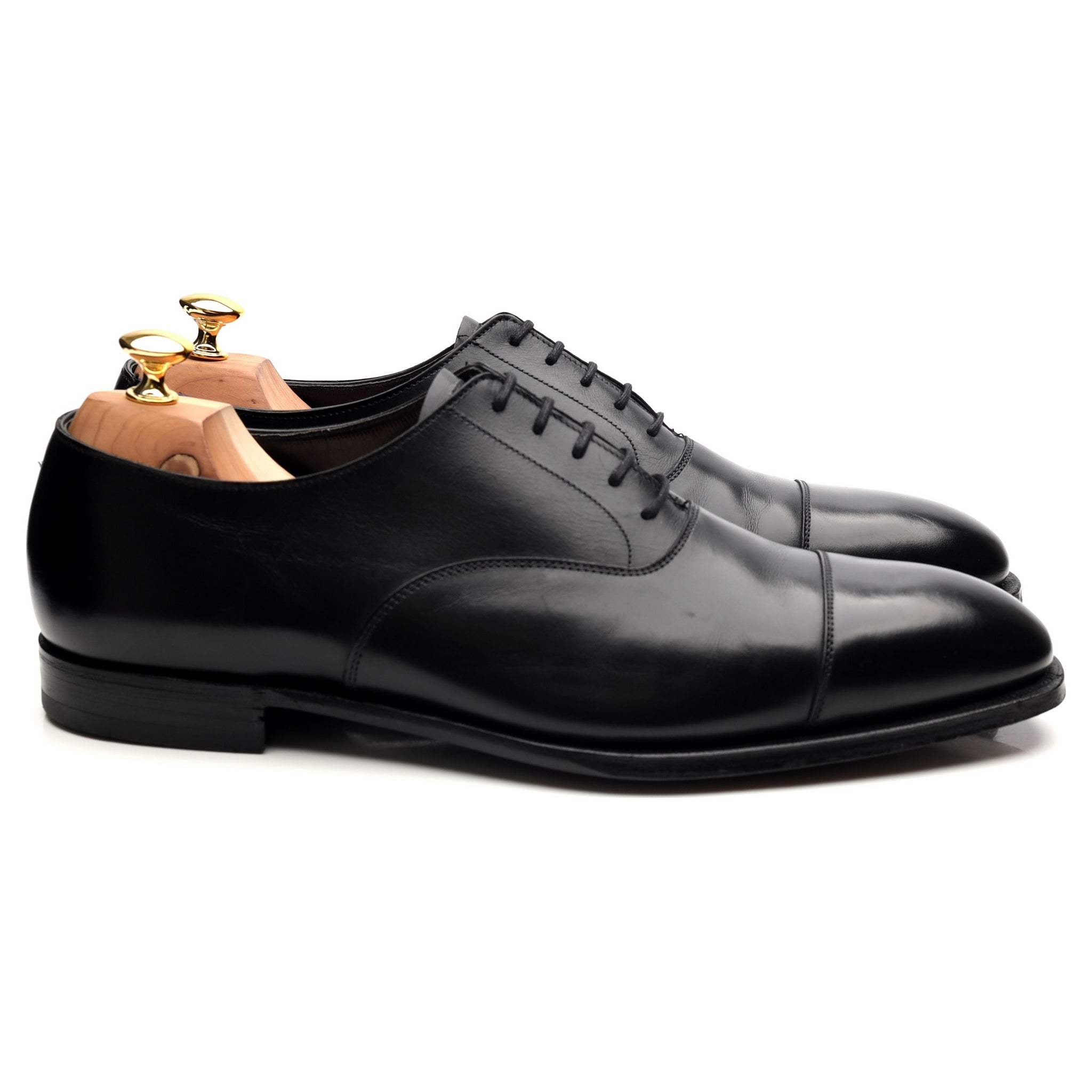 Crockett & Jones Audley richelieu cuir noir pointure 11