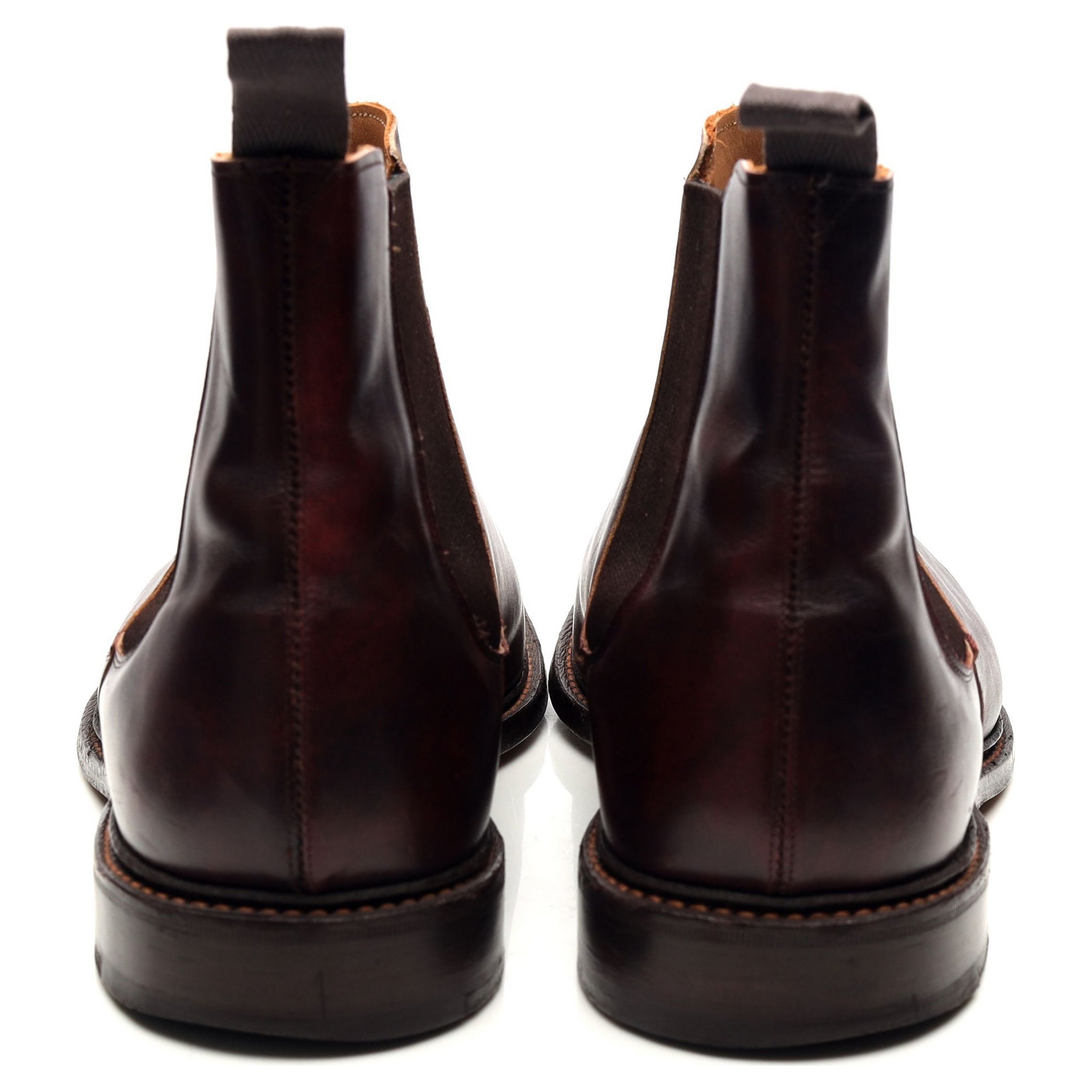 Tricker's Roxbury bottines chelsea cuir bordeaux UK 12