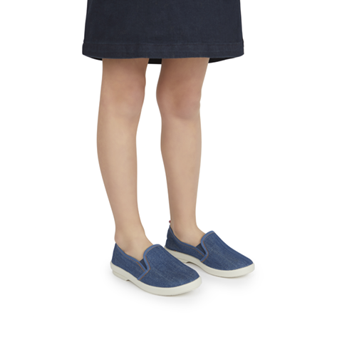 Rivieras Classic Jean espadrilles enfant bleu jean