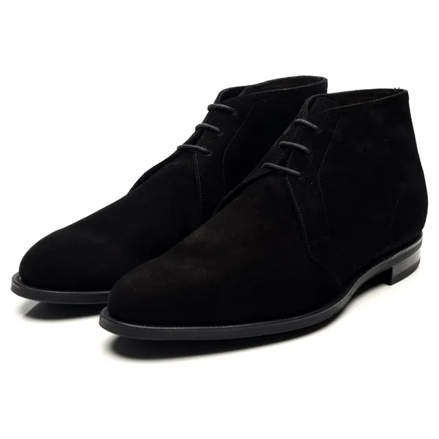 Edward Green Shanklin boots daim noir UK 9