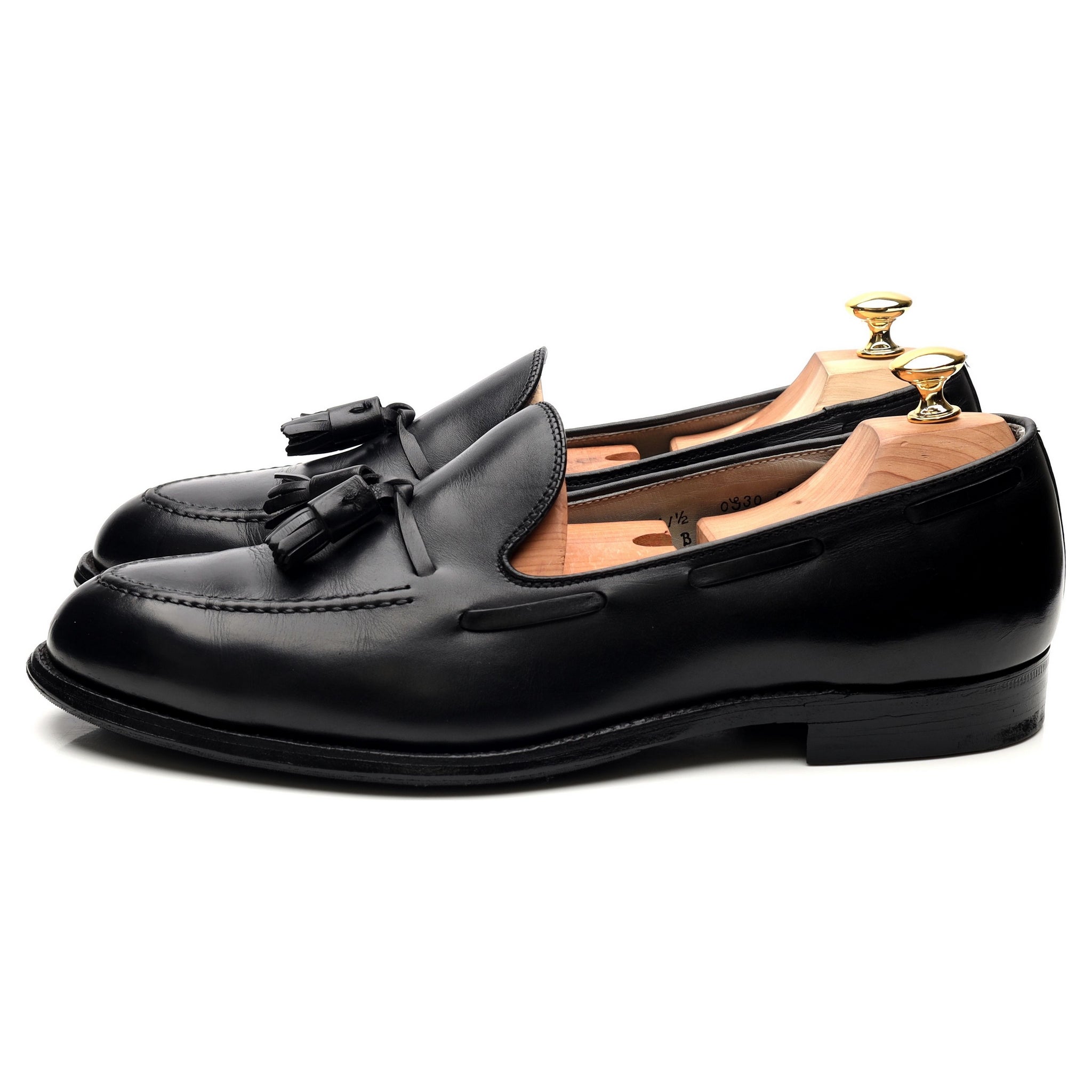 Alden 660 mocassin cuir noir à glands UK 11