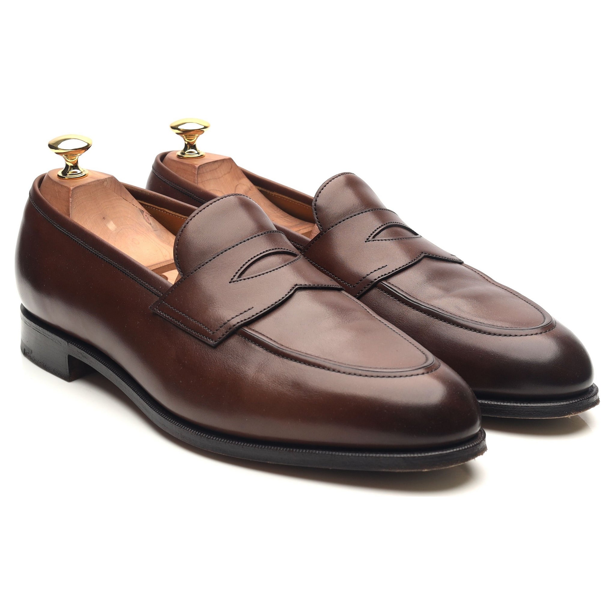 Edward Green Piccadilly mocassins cuir marron pointure UK 9,5
