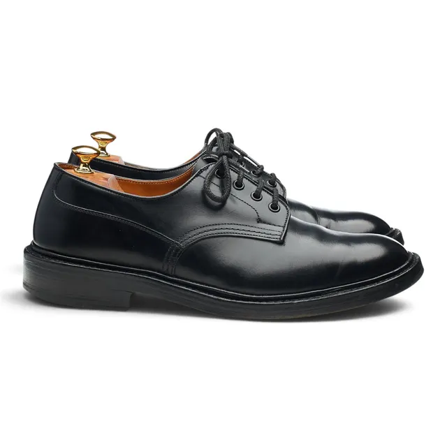 Tricker’s derby cuir noir UK 10 semelle cuir