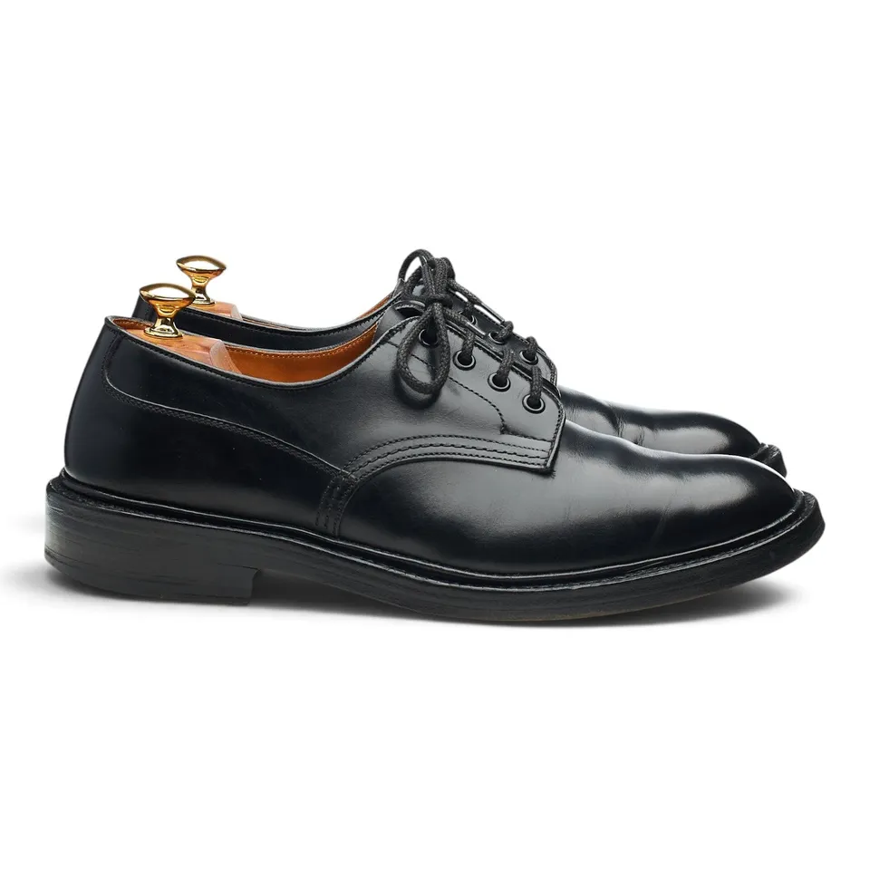 Tricker’s derby cuir noir UK 10 semelle cuir