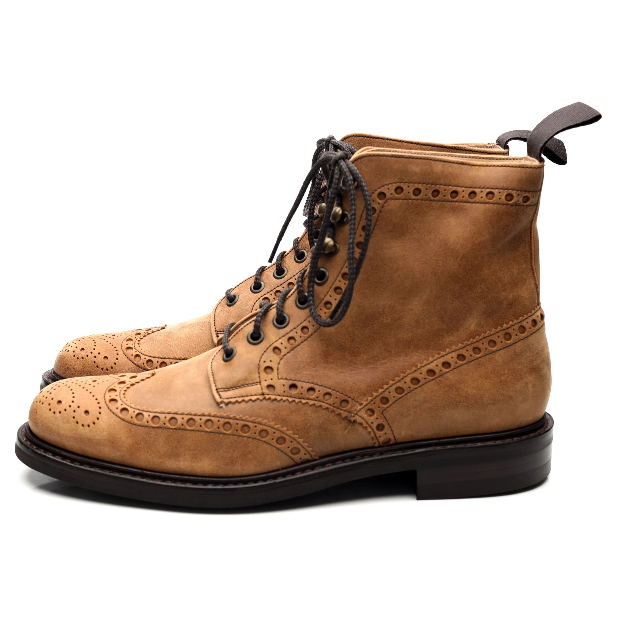 Cheaney Tweed bottines brogue daim sable 9.5