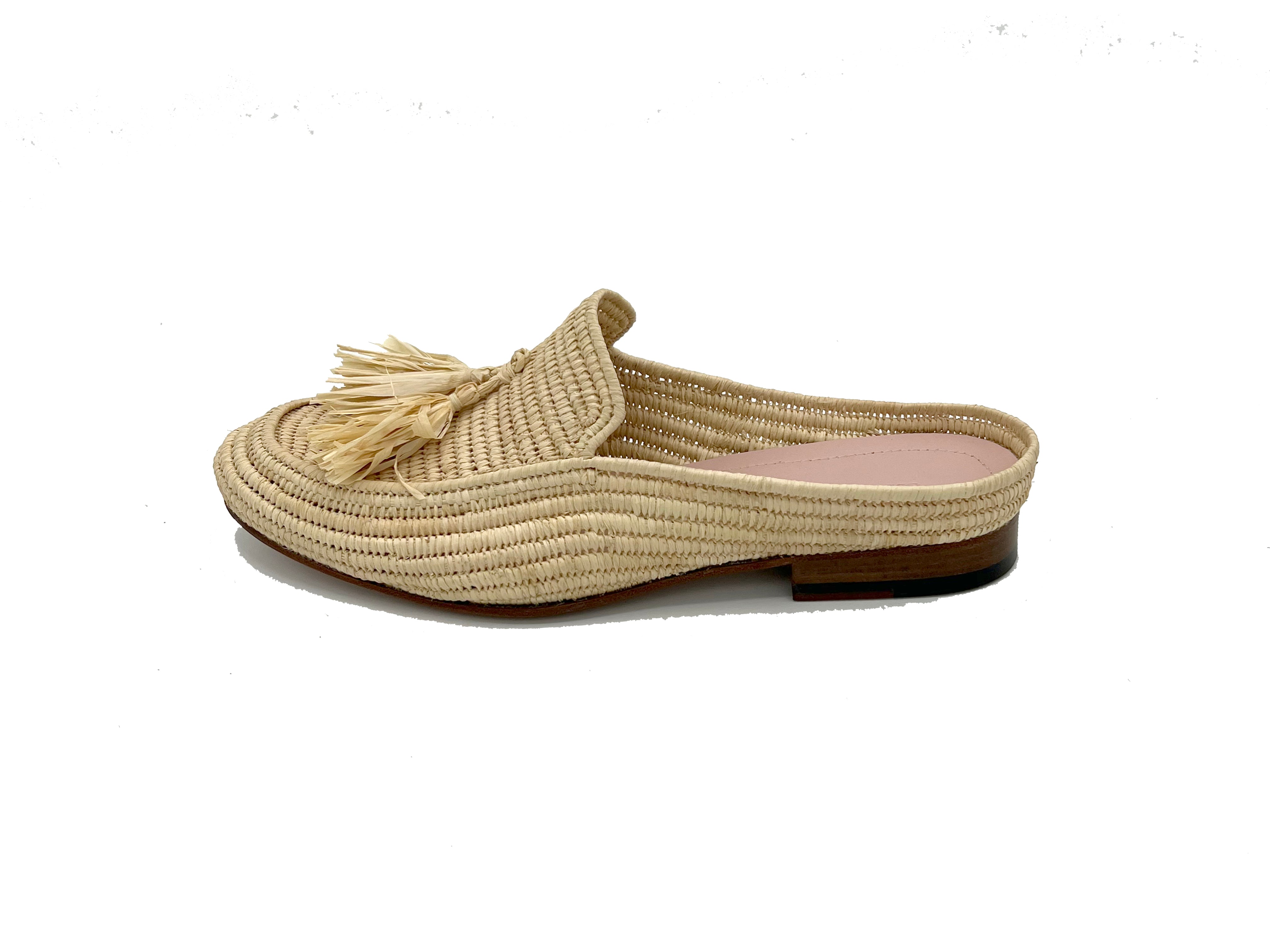 Contre-Allée Oasis mule raphia naturel