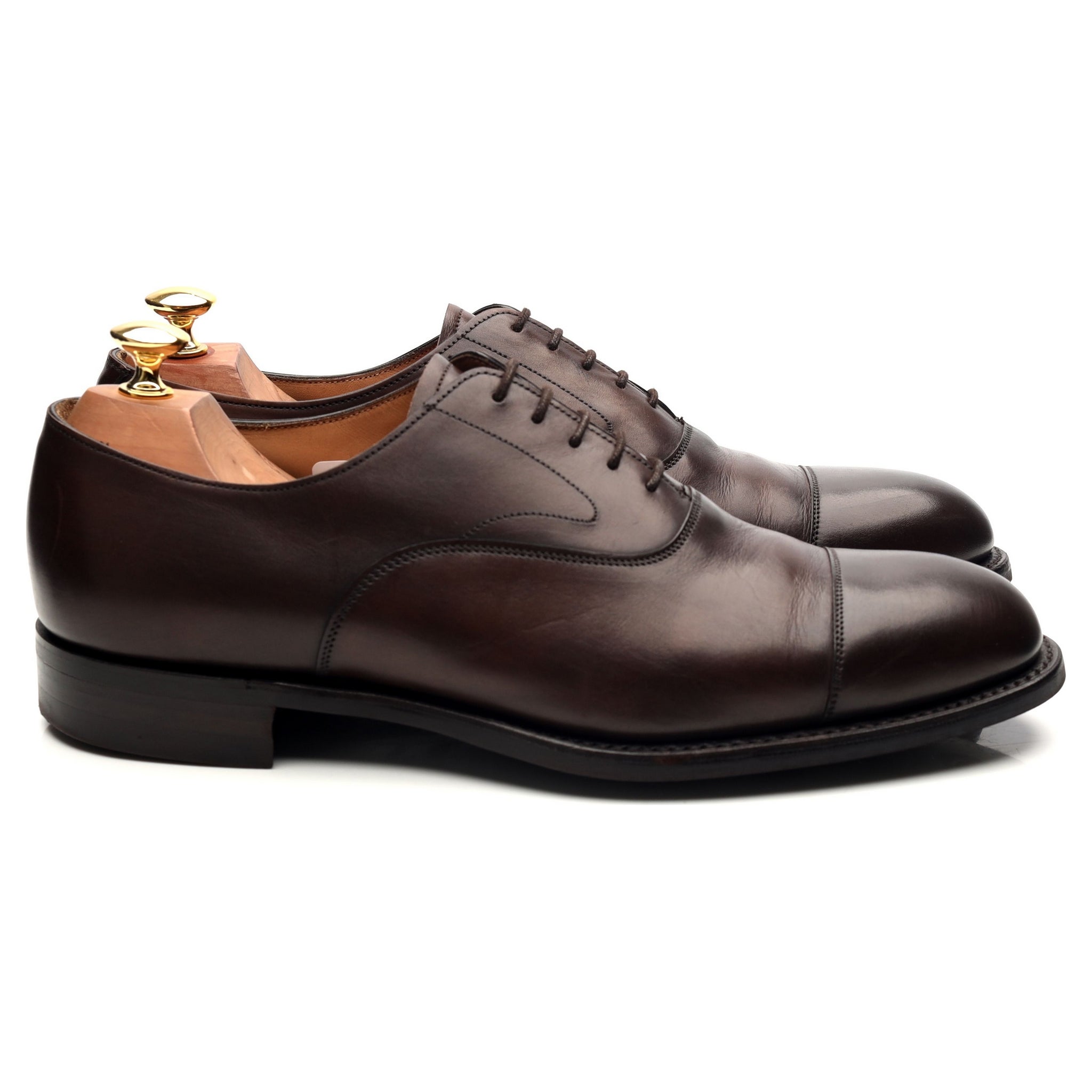 Cheaney Alfred richelieu cuir marron foncé 9 UK