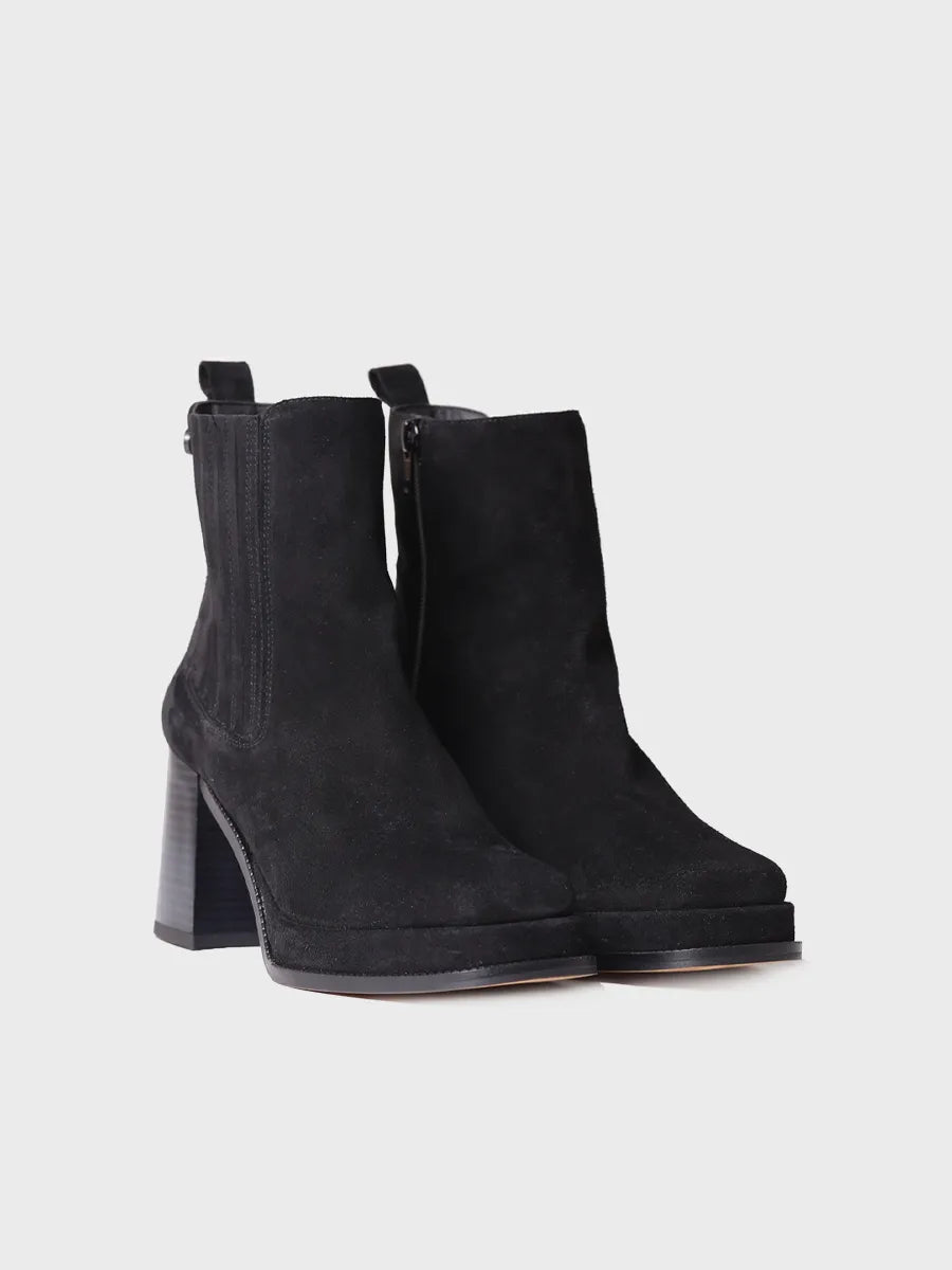 Toni Pons Ros-sy bottine talon large cuir 8 cm