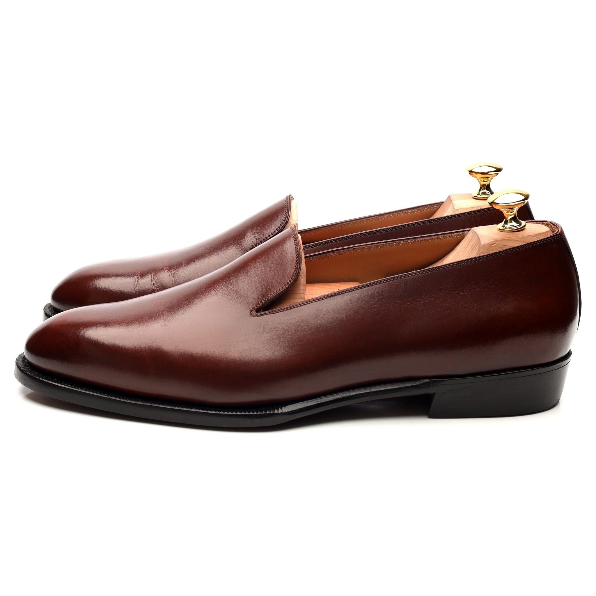 Korbinian Ludwig Hess mocassins cuir marron UK 11