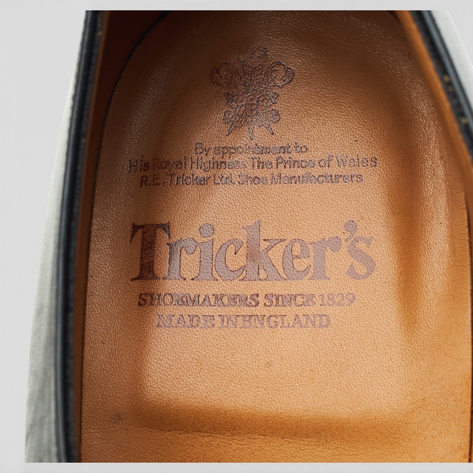 Tricker's Monk cuir noir pointure UK 12