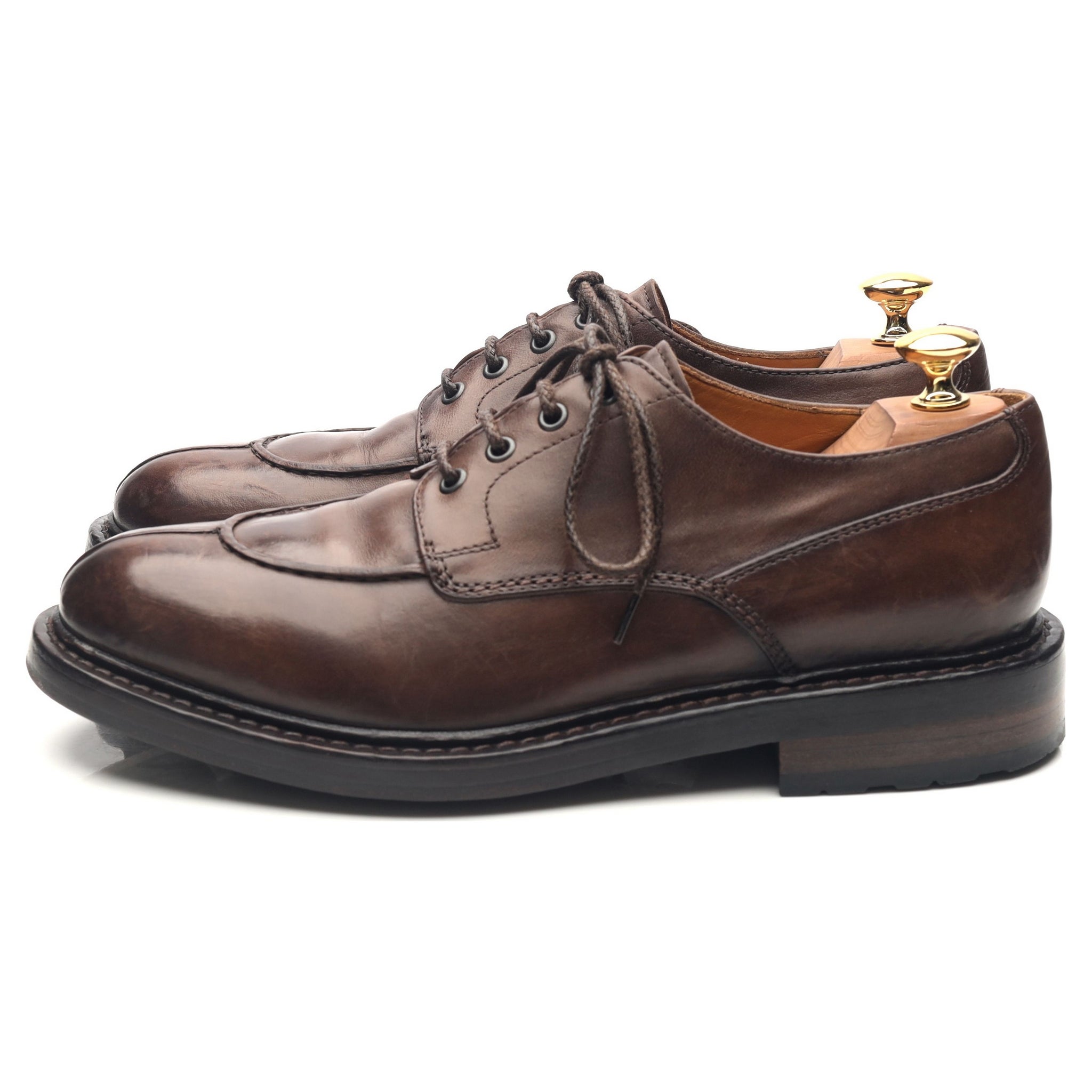 Officine Creative derby cuir marron foncé UK 6