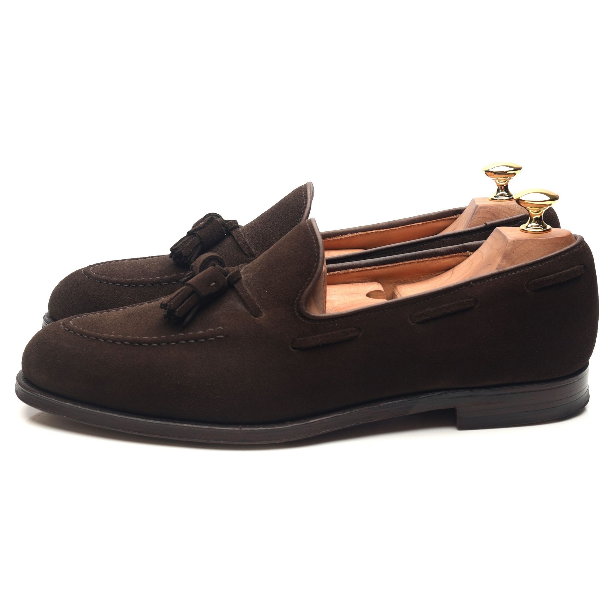 Crockett & Jones Cavendish 2 mocassin daim marron UK 9