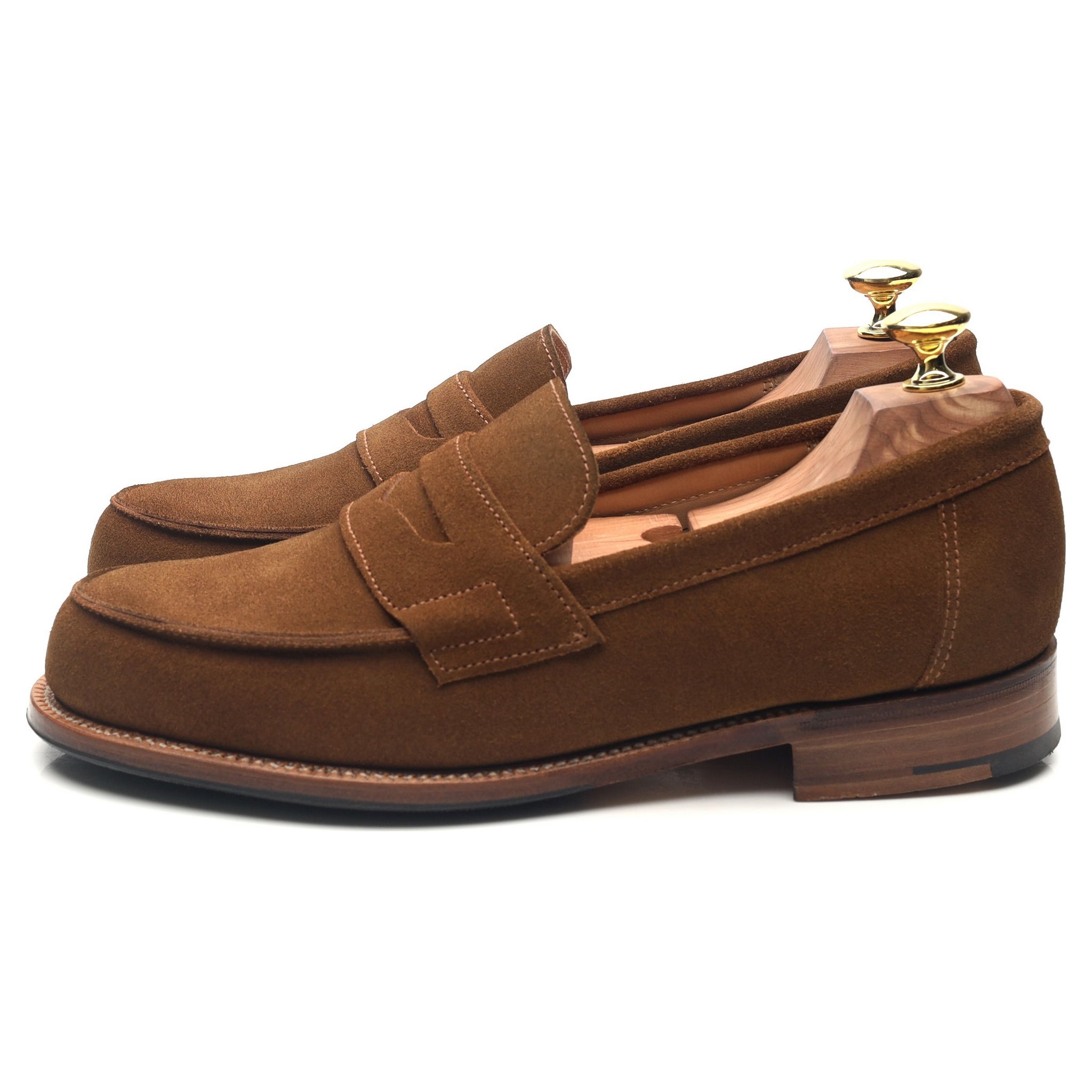 Grenson Epsom mocassin daim marron pointure UK 7