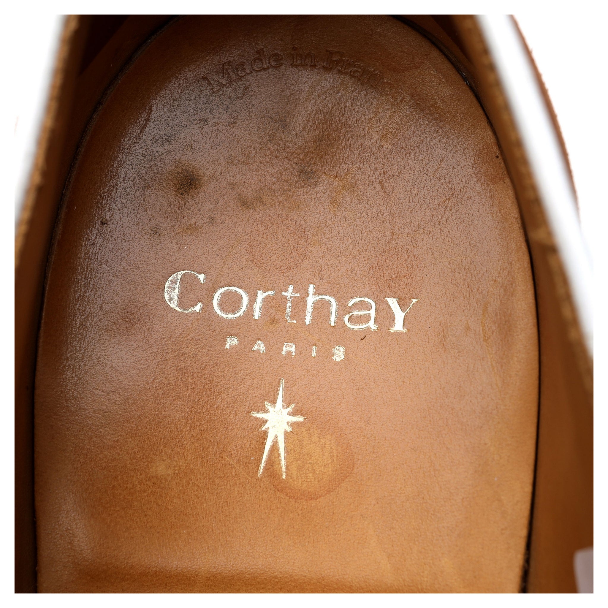Corthay Sway monk strap suède marron clair UK 8.5