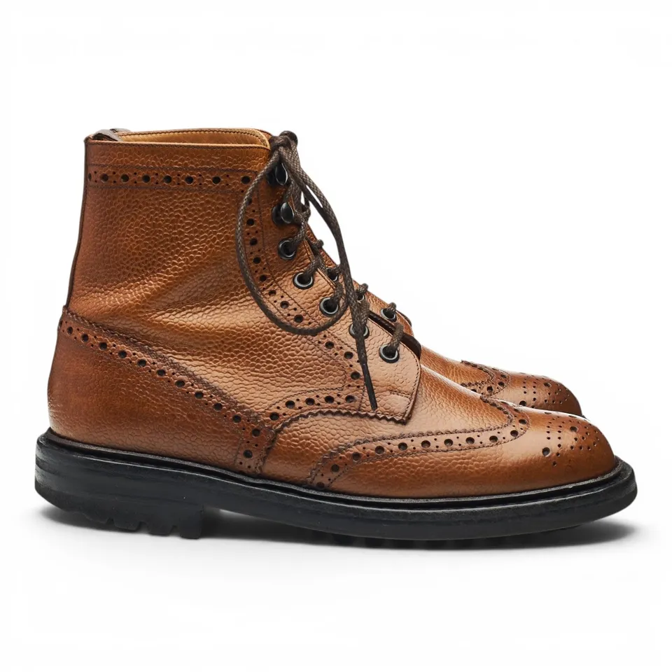 Church's McFarlane bottines cuir grainé marron UK 5.5