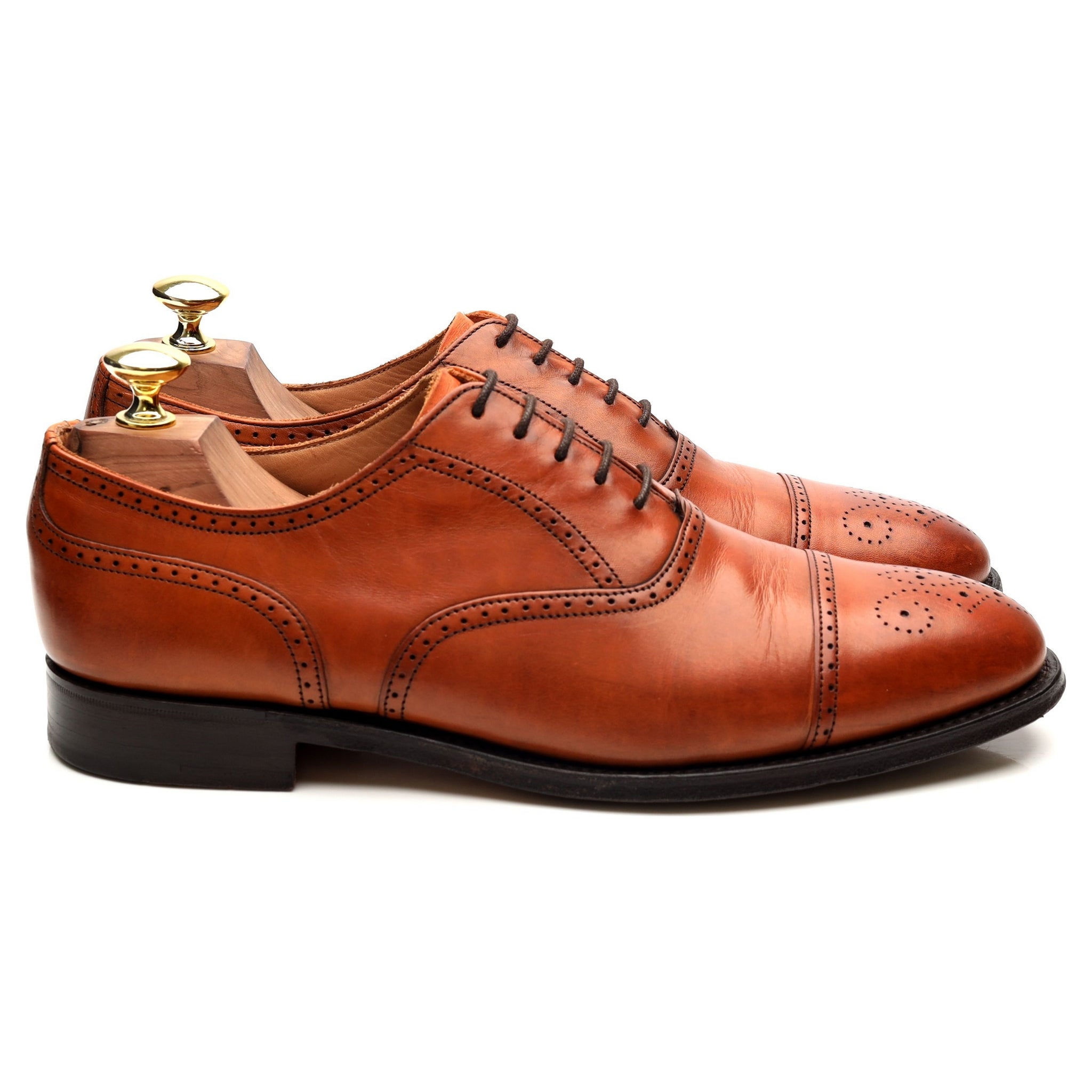 Cheaney Harris oxford brogue cuir marron UK 7