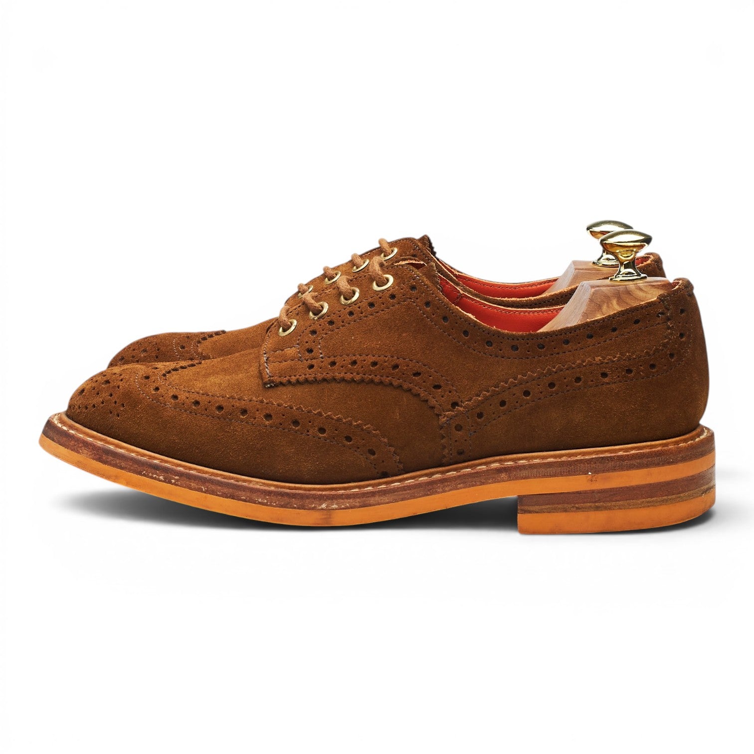 Tricker's Bourton derby daim marron UK 7