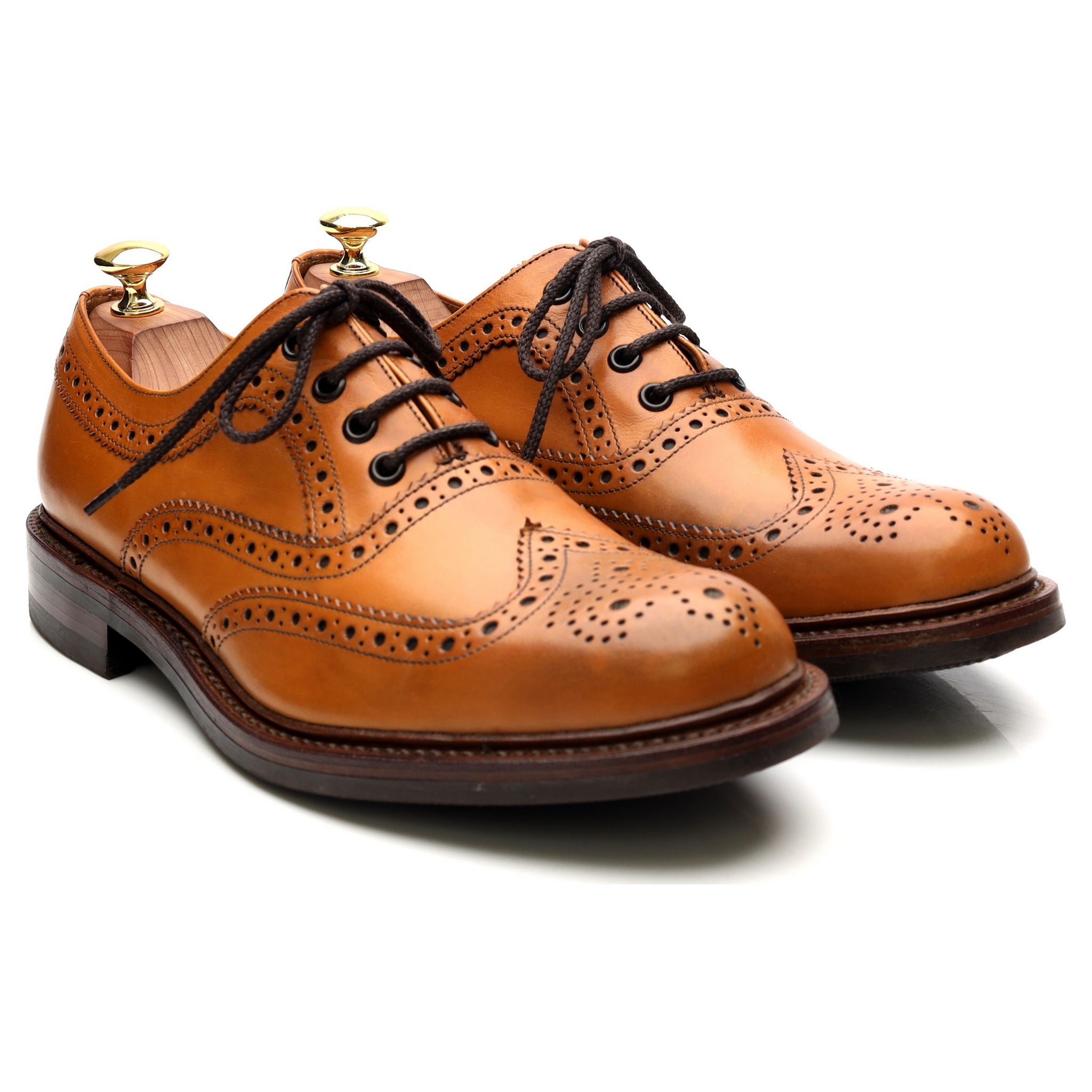 Loake 1880 Edward richelieu cuir marron UK 8.5