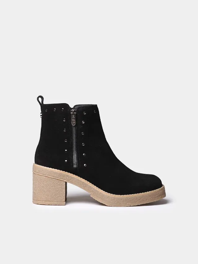 Toni Pons Pau-SY bottine femme cuir clous talon 7 cm