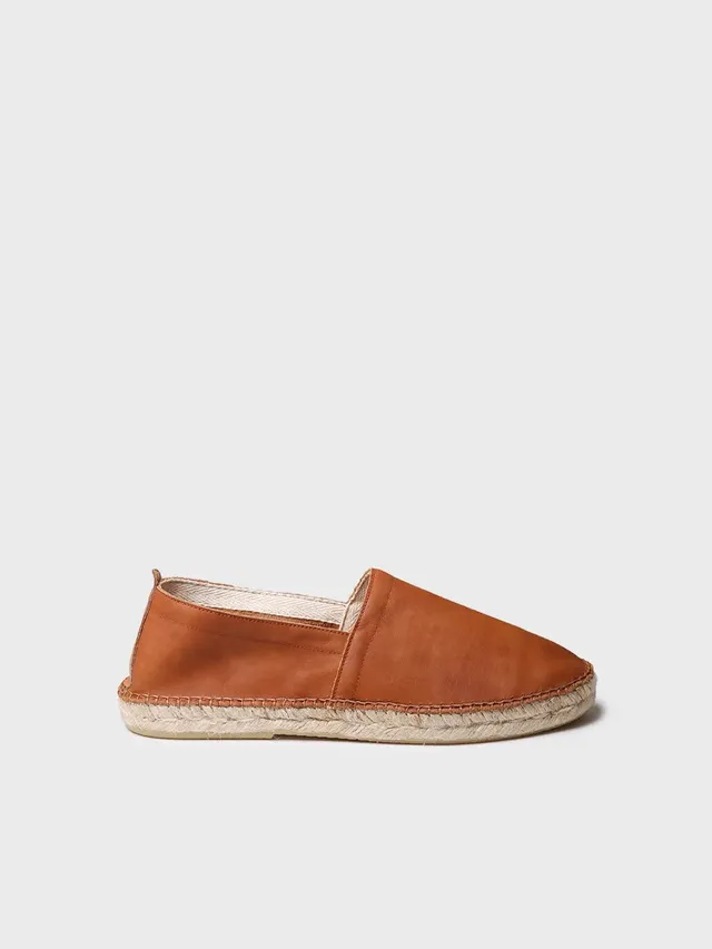 Toni Pons Mino espadrille homme cuir camel