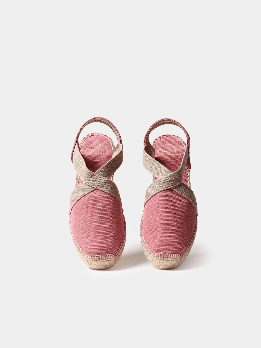 Toni Pons Verdi-V espadrilles toile coton vegan blush