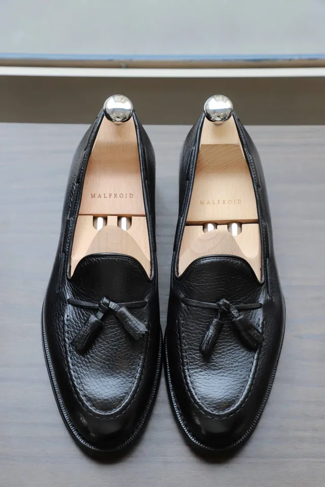 Malfroid Goodwood mocassin cuir grainé semelle gomme