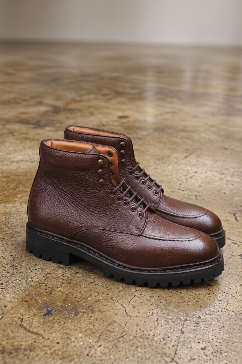 Malfroid Defender Highland boots cuir grainé