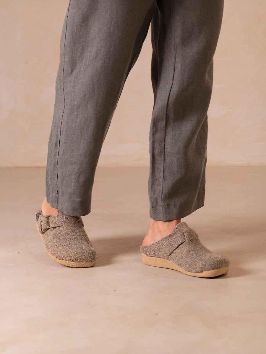 Toni Pons Norton-FP sabot homme feutre taupe
