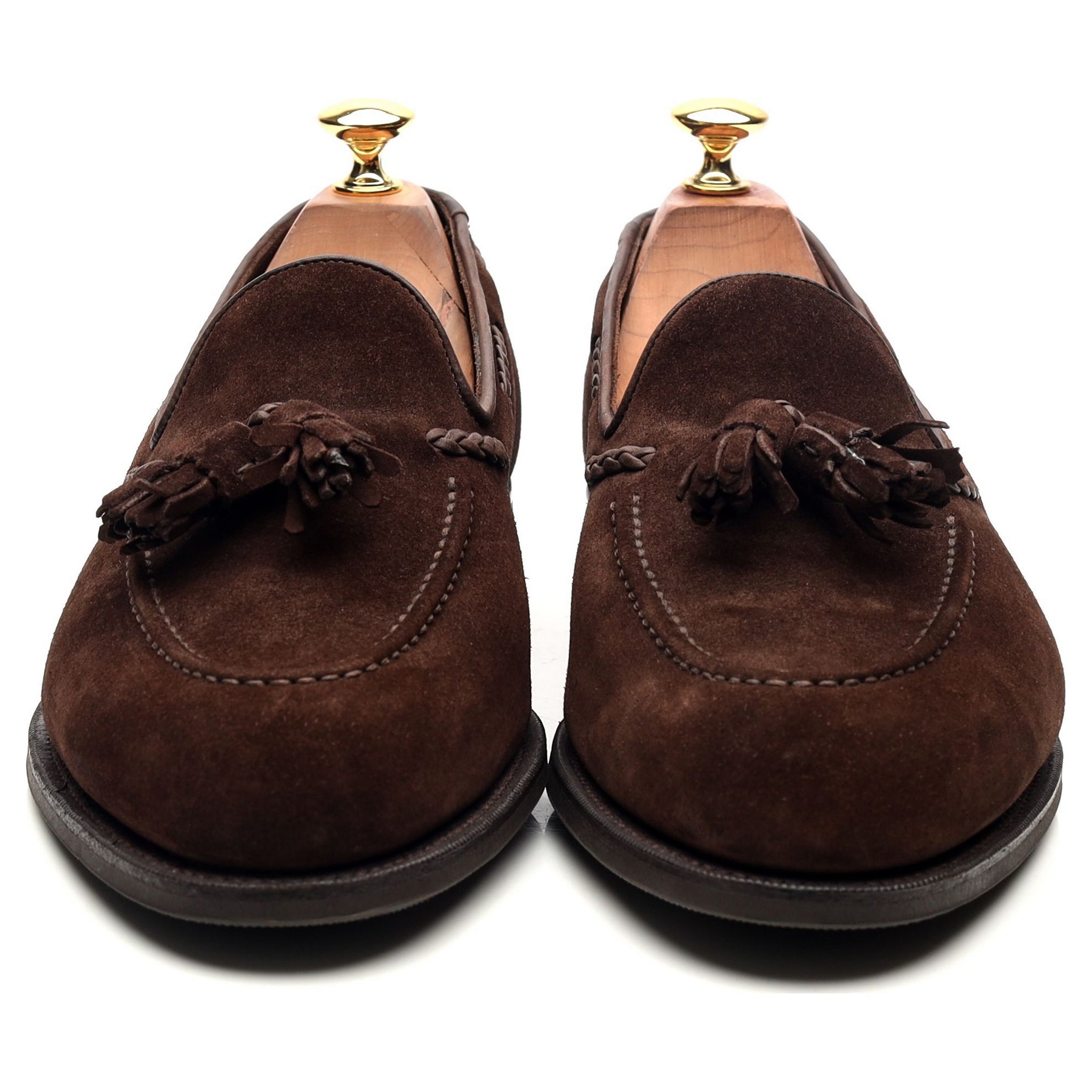 Edward Green Belgravia mocassins homme marron UK 9 daim