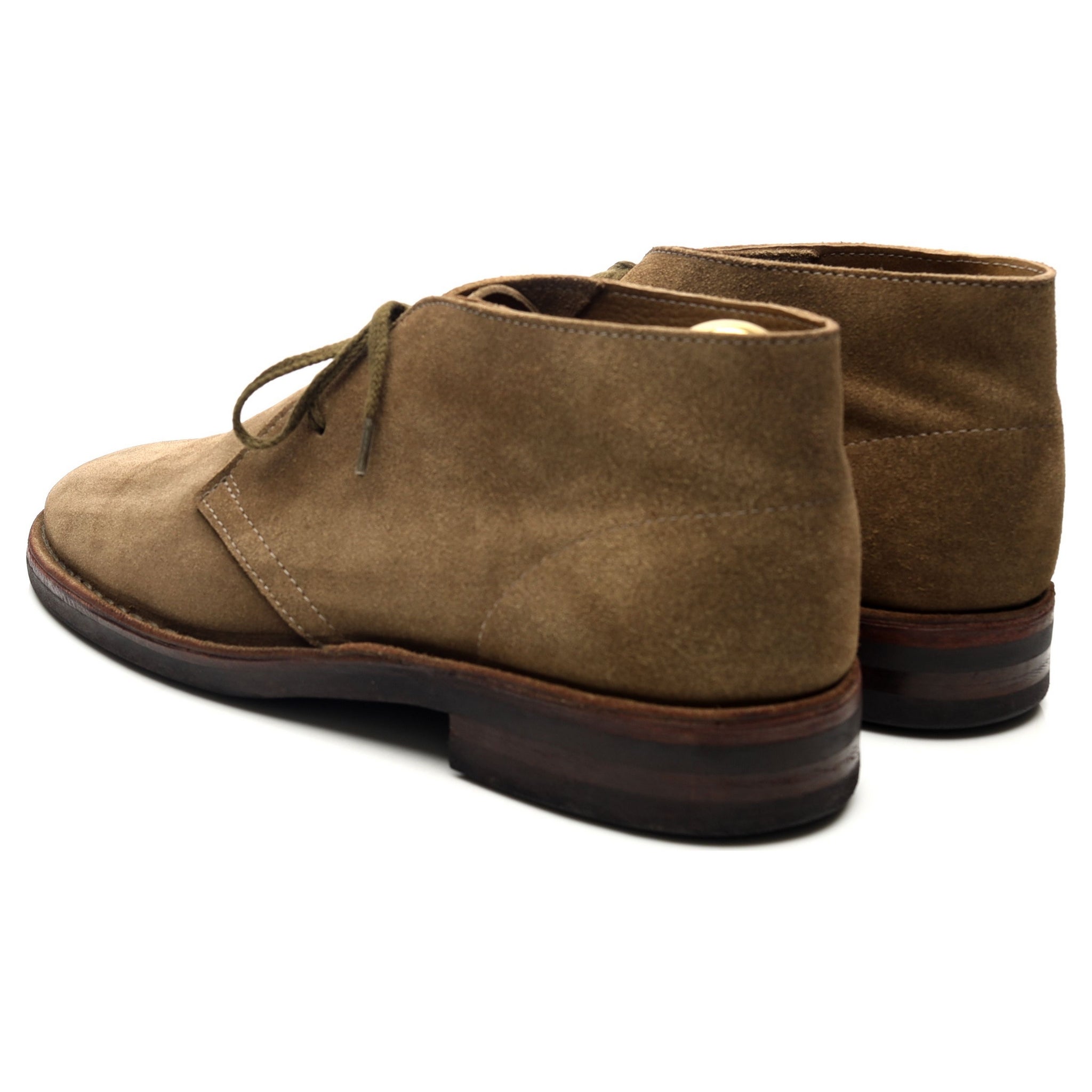 Drake's Clifford boots chukka suède taupe UK 10.5