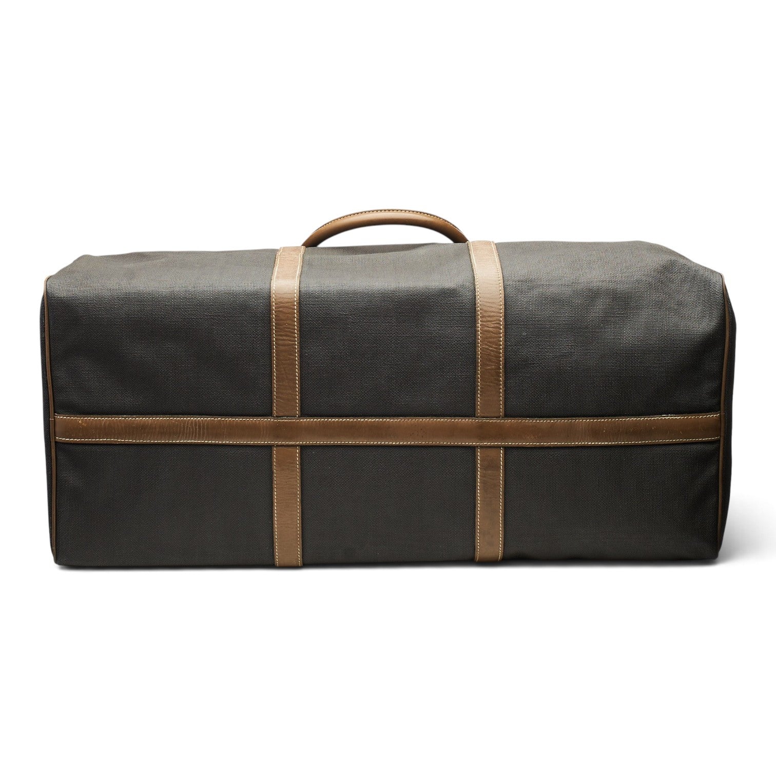 Dunhill sac voyage toile cirée marron grand 59,5 cm