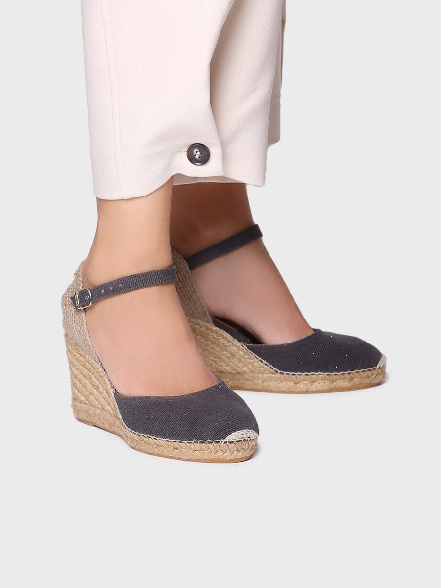Toni Pons Piper-GY espadrilles compensées lin 9 cm