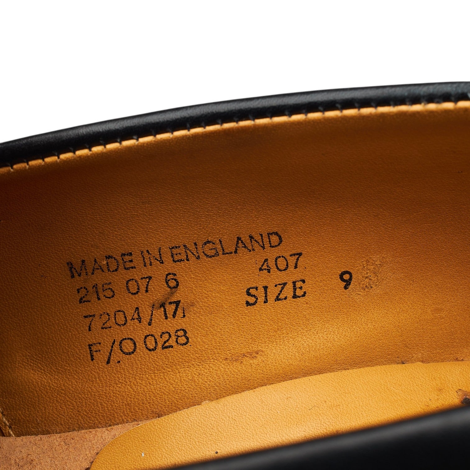 Tim Little Whisky Women mocassin cuir noir UK 9