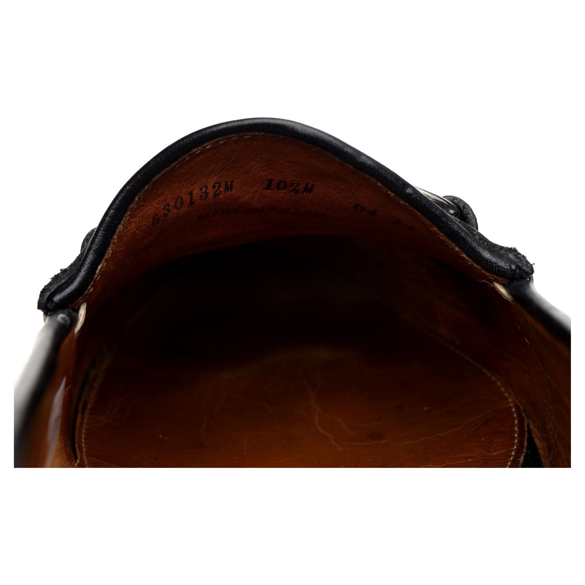 Martin Dingman Saxon mocassins mors cuir noir 9.5