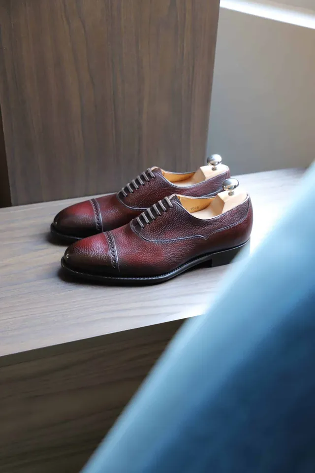 Malfroid Astoria oxford cuir grainé