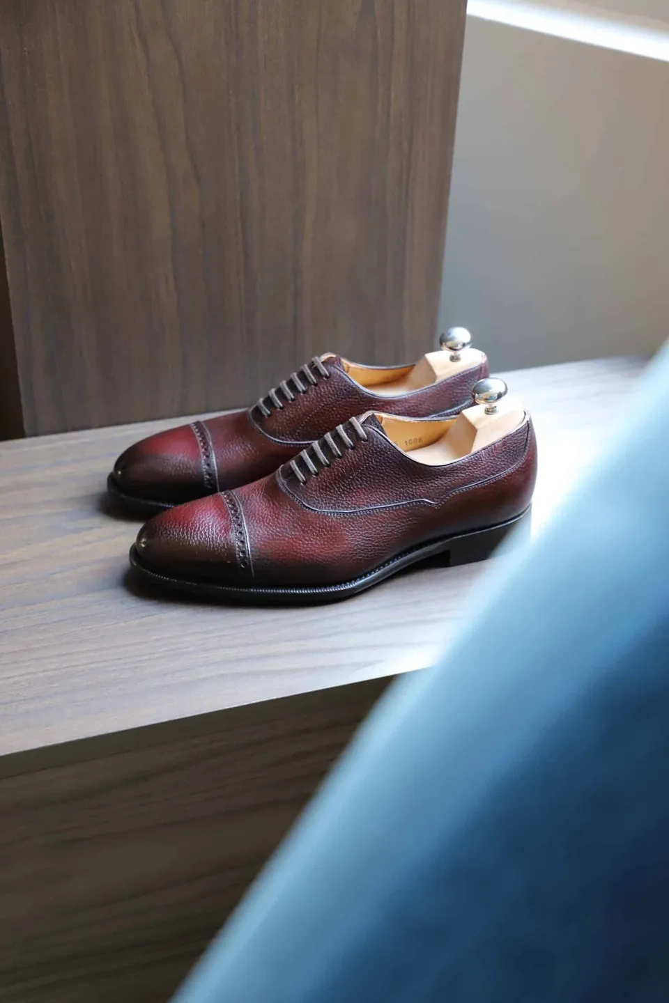 Malfroid Astoria oxford cuir grainé
