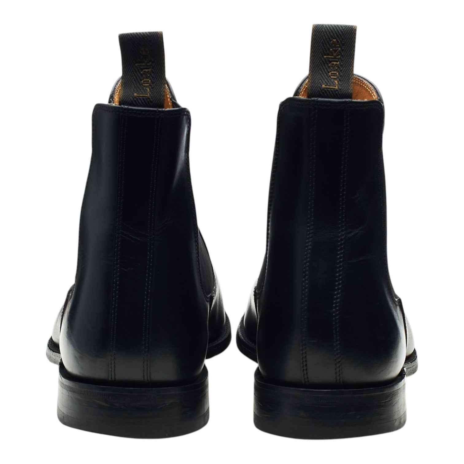 Loake Petworth bottines chelsea cuir noir UK 12