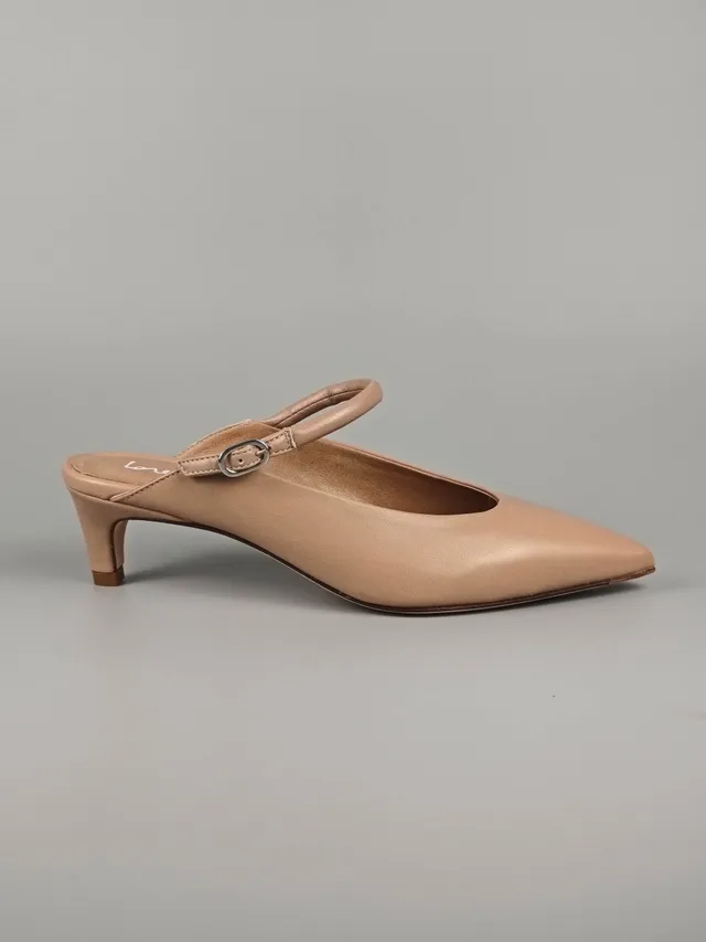 Lorena Paggi Nappa sabot cuir sable