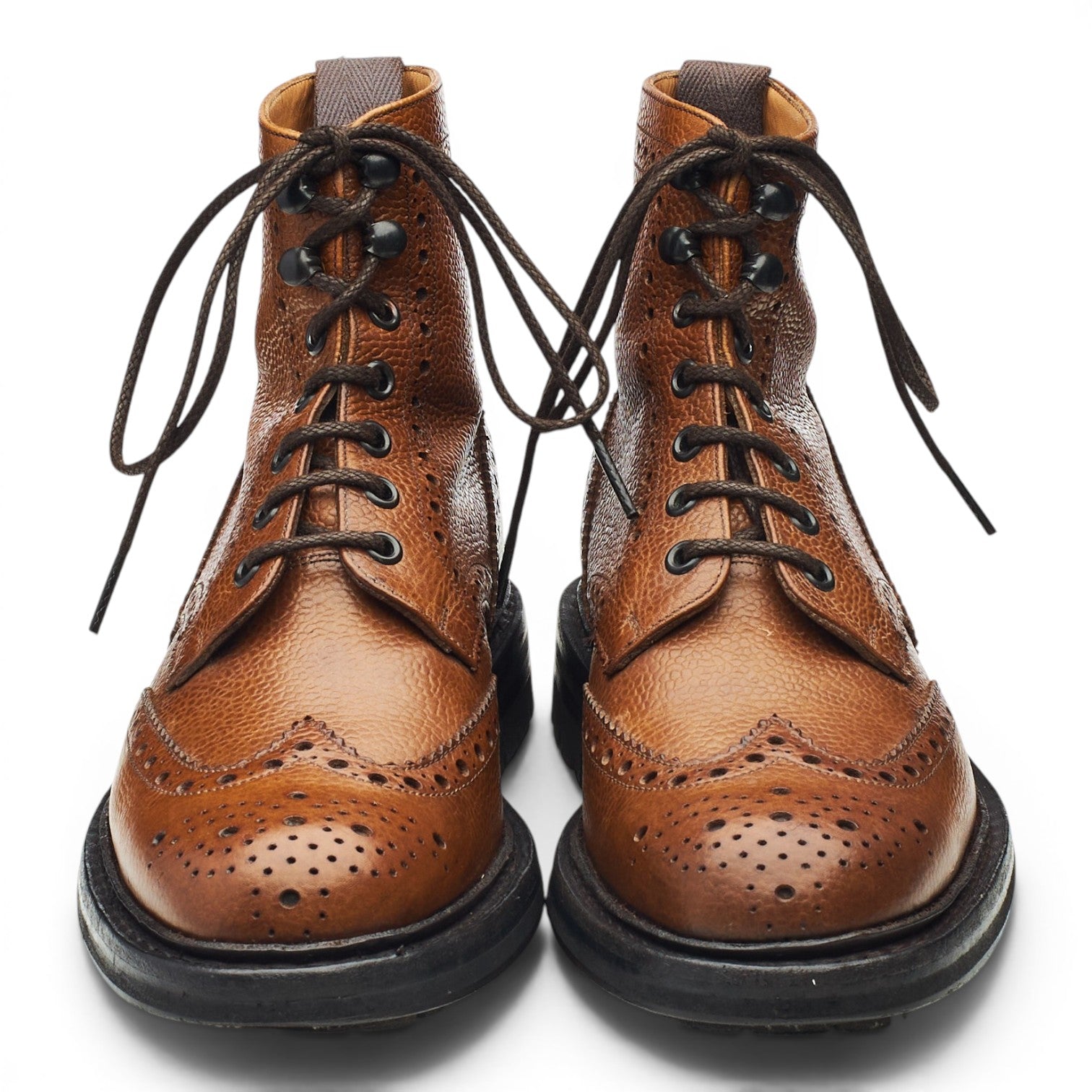 Church's McFarlane bottines cuir grainé marron UK 5.5