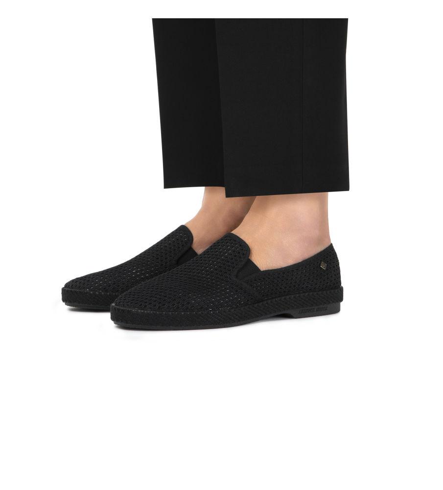 Rivieras Classic Filet Noir espadrilles coton noir