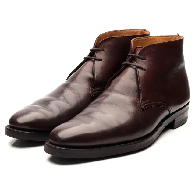 Crockett & Jones Tetbury chukka boots cuir marron foncé UK 6.5
